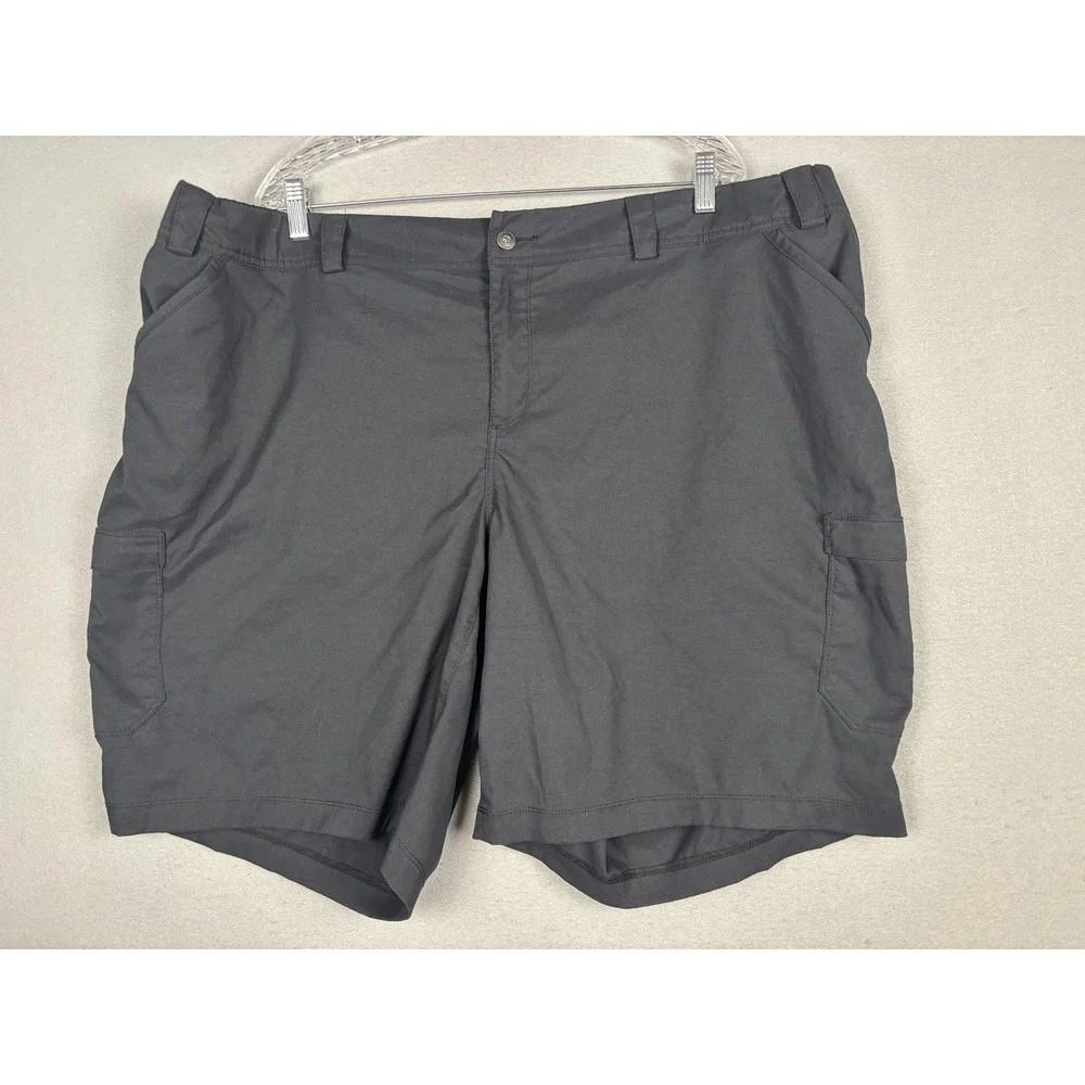 Duluth Trading Co Shorts Mens 2XLT Black Cargo Nylon Big & Tall 10 Inseam